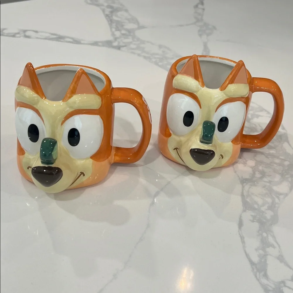 Cute.Set Of BLUEY MUGS.